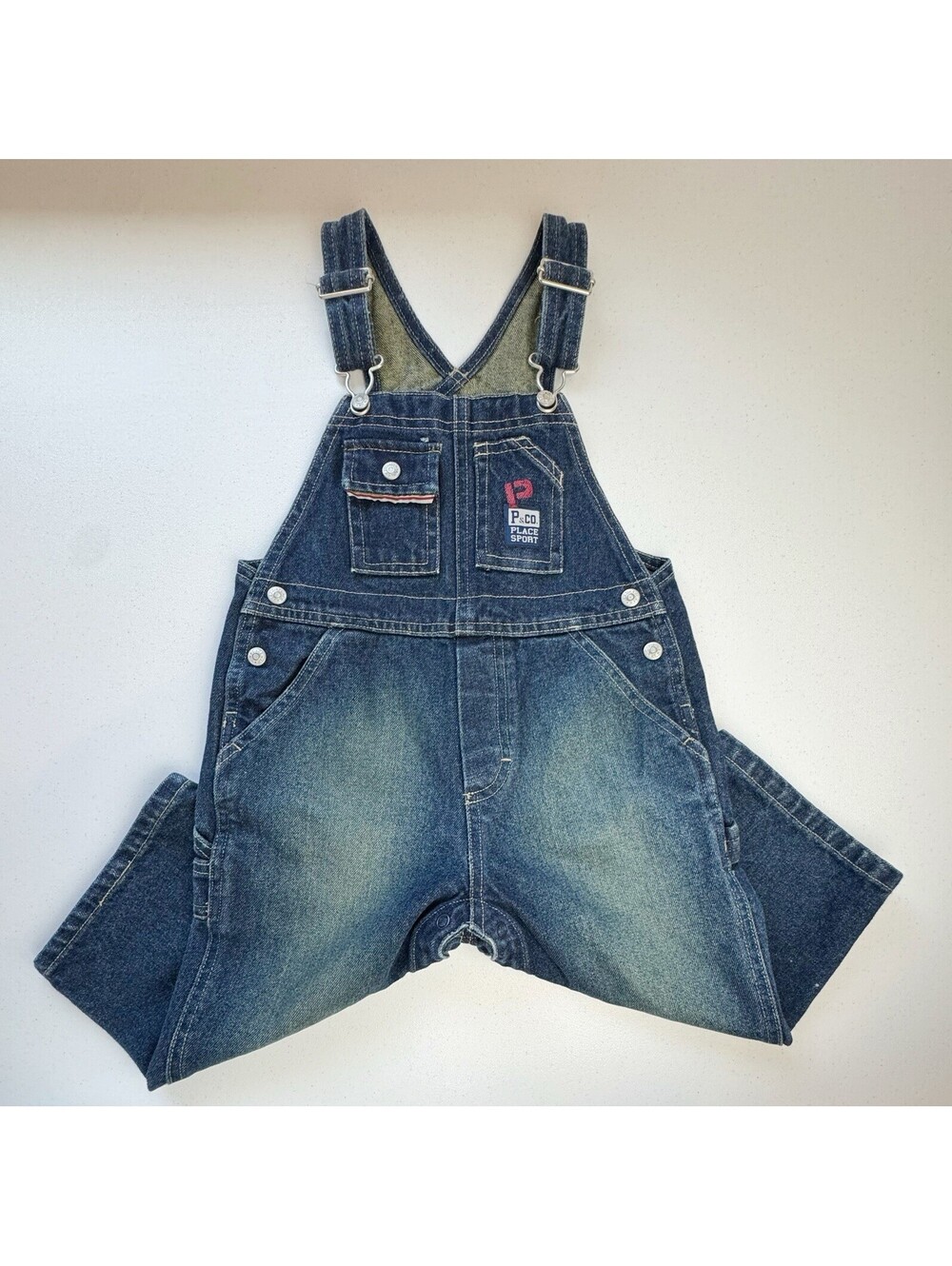 The Children’s Place Distressed Denim Overalls 24 Months